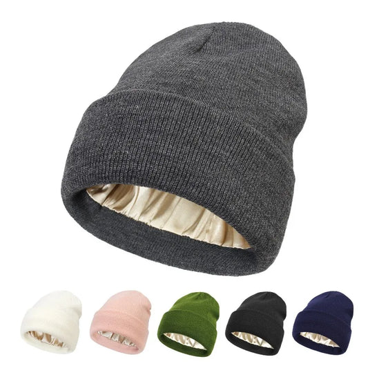 Satin Lined Knitted Beanie
