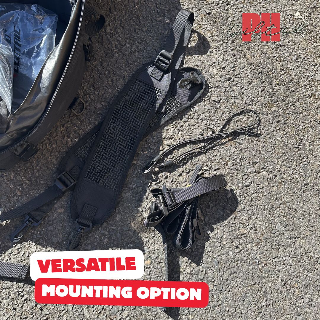 Waterproof Motorcycle Tail Bag/Backpack (Large 37L Capacity)