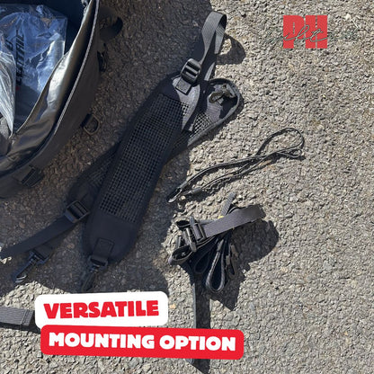 Waterproof Motorcycle Tail Bag/Backpack (Large 37L Capacity)