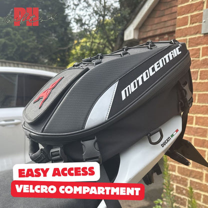 Waterproof Motorcycle Tail Bag/Backpack (Large 37L Capacity)