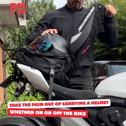 Waterproof Motorcycle Tail Bag/Backpack (Large 37L Capacity)