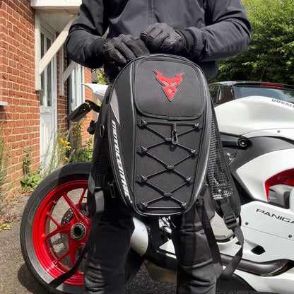 Waterproof Motorcycle Tail Bag/Backpack (Large 37L Capacity)