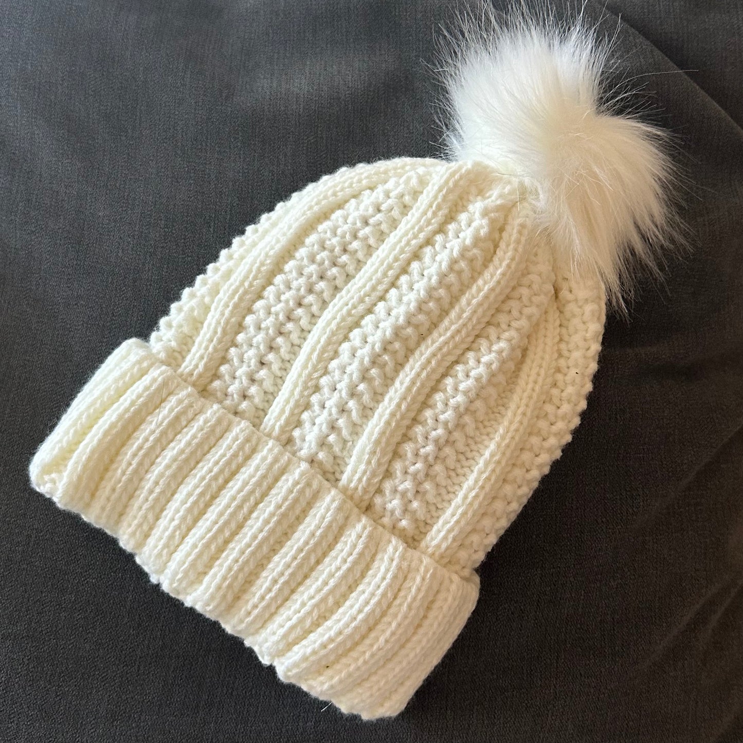 Satin Lined Knitted Bobble Hat