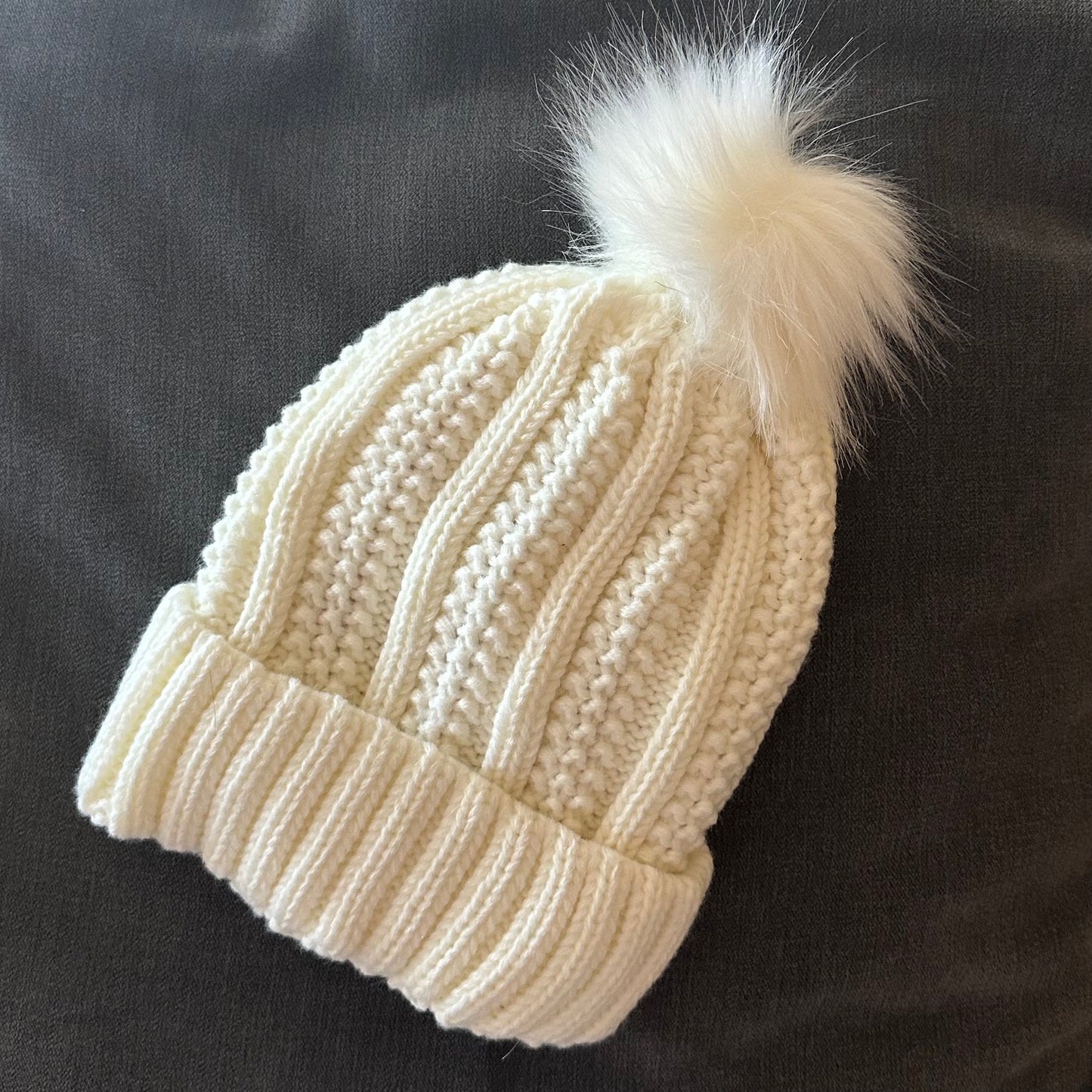 Satin Lined Knitted Bobble Hat