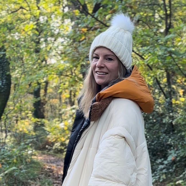 Satin Lined Knitted Bobble Hat