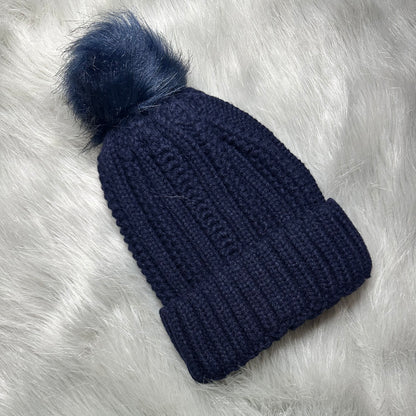 Satin Lined Knitted Bobble Hat