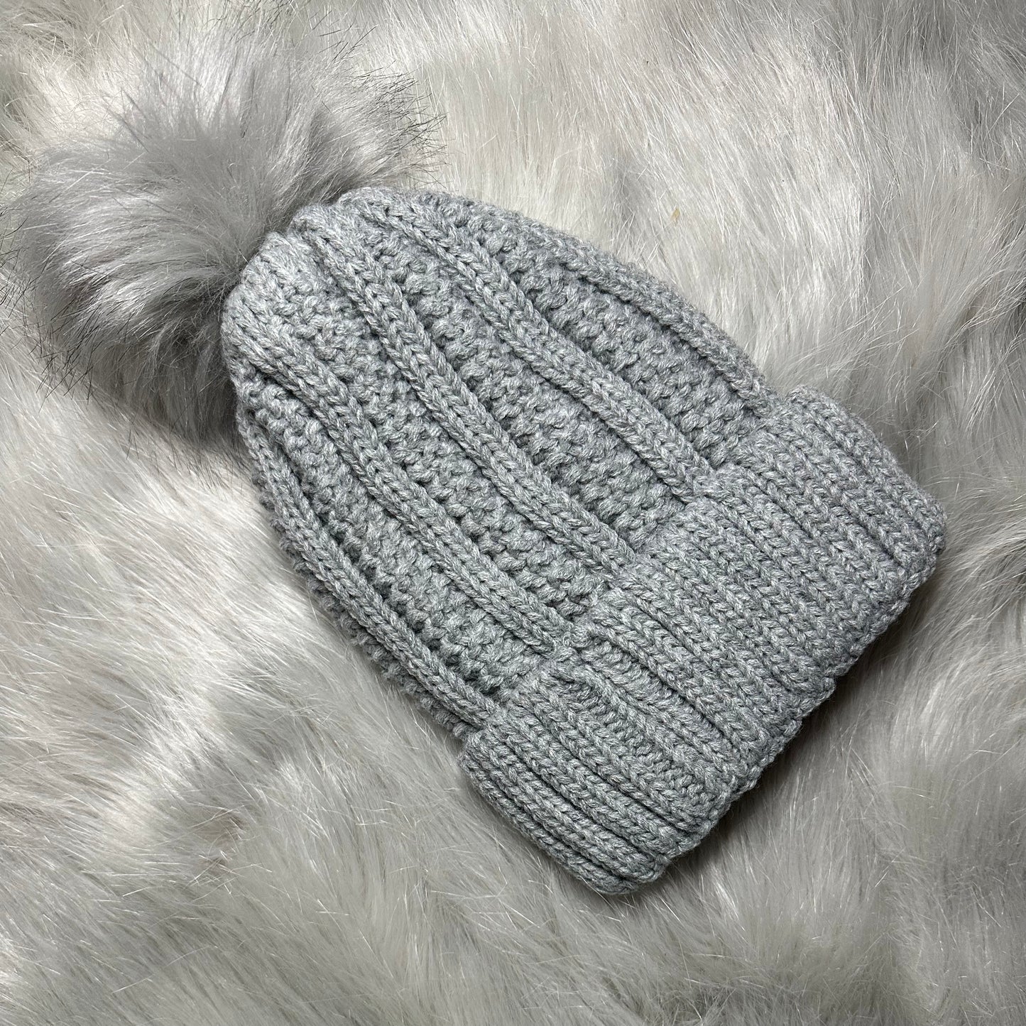 Satin Lined Knitted Bobble Hat