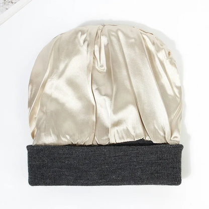 Satin Lined Knitted Beanie