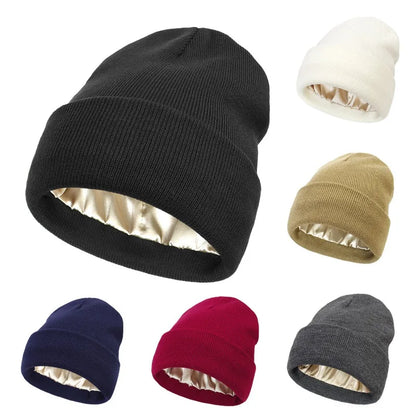 Satin Lined Knitted Beanie