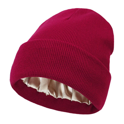 Satin Lined Knitted Beanie