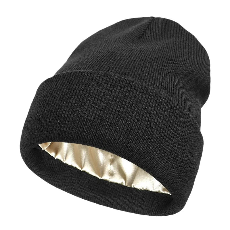 Satin Lined Knitted Beanie