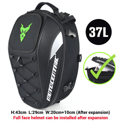 Waterproof Motorcycle Tail Bag/Backpack (Large 37L Capacity)