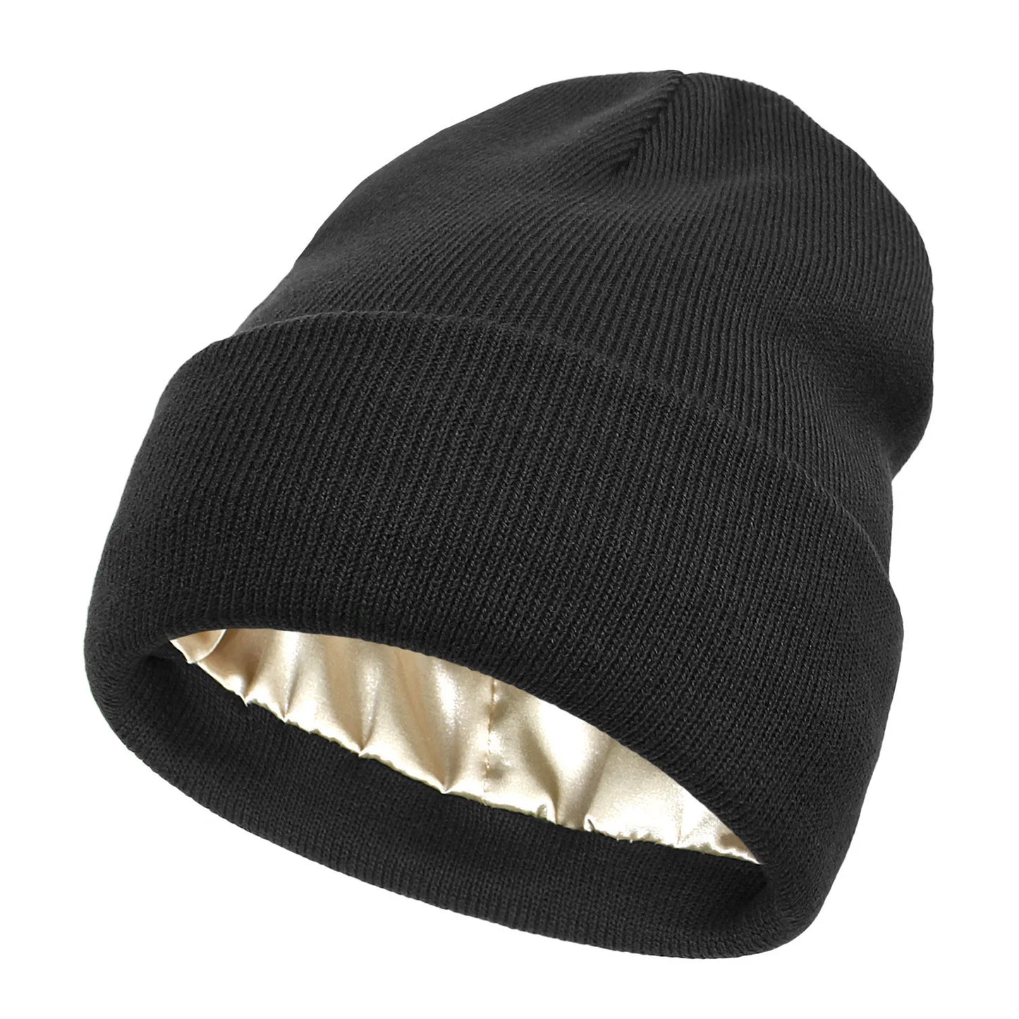 Satin Lined Knitted Beanie