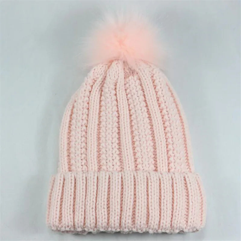Satin Lined Knitted Bobble Hat