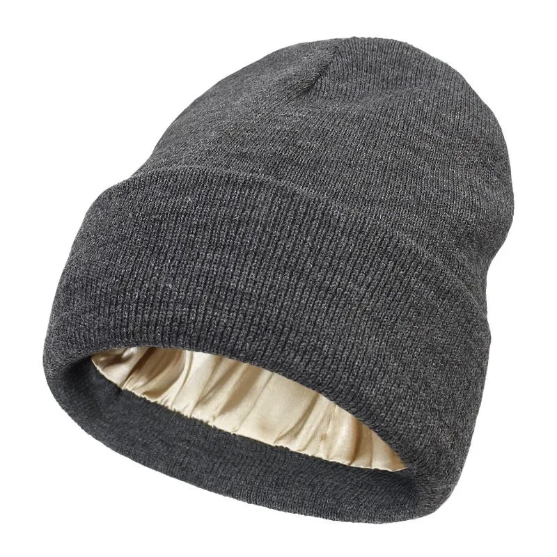 Satin Lined Knitted Beanie