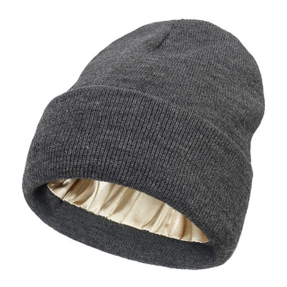 Satin Lined Knitted Beanie