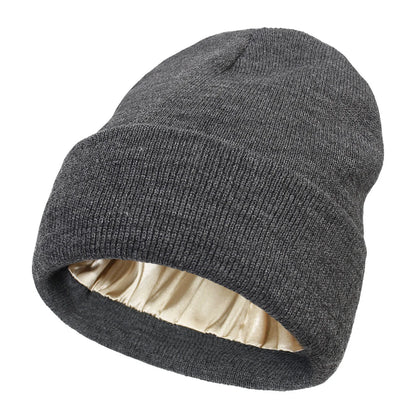 Satin Lined Knitted Beanie